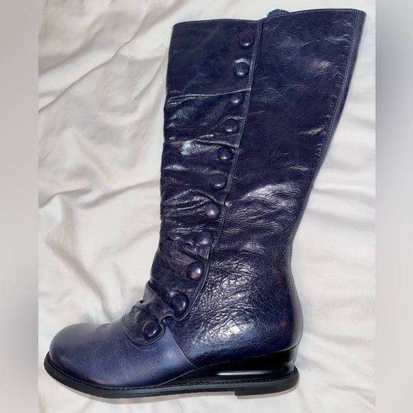 Miz Mooz Bobbie Midnight Blue Wide Calf Boot • size 8.5 US - Picture 4 of 15